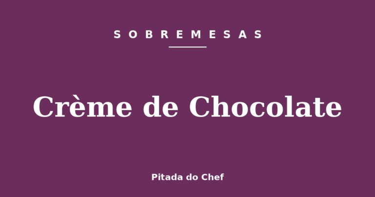 Crème de Chocolate