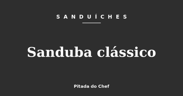 Sanduba clássico