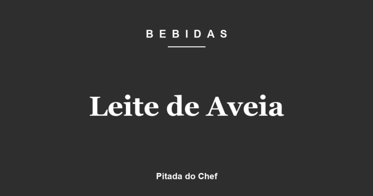 Leite de Aveia