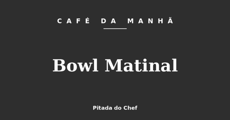 Bowl Matinal