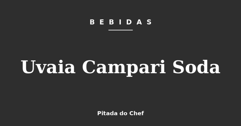 Uvaia Campari Soda