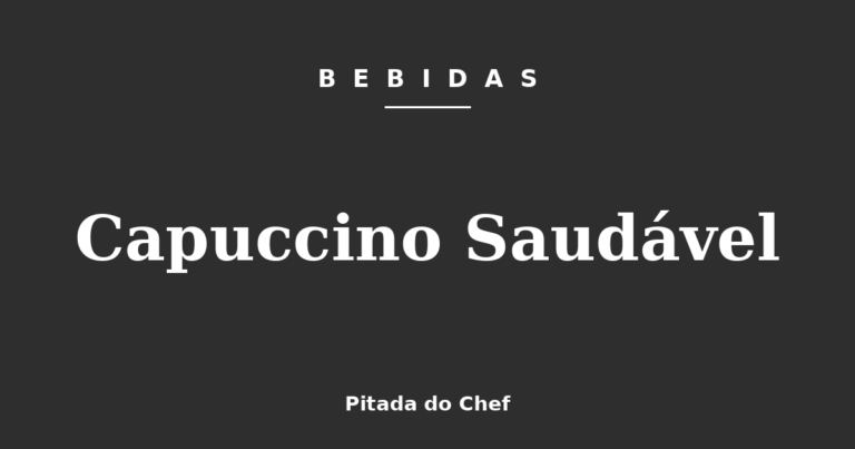 Capuccino Saudável