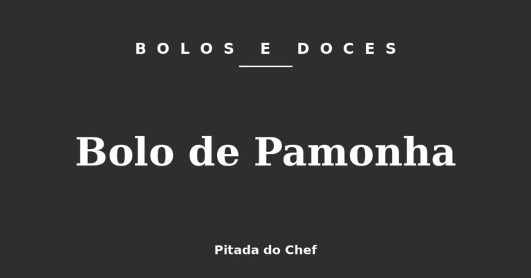 Bolo de Pamonha