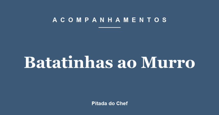 Batatinhas ao Murro
