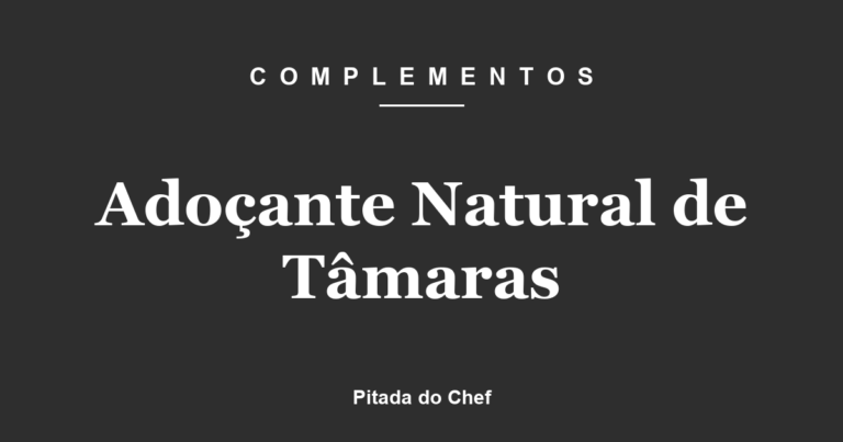 Adoçante Natural de Tâmaras