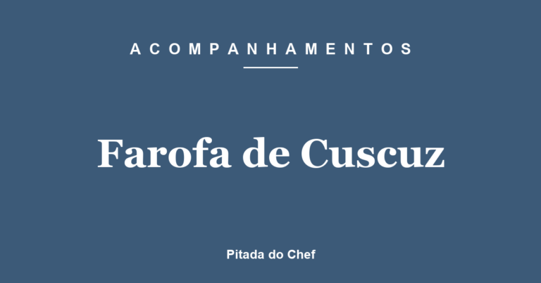 Farofa de Cuscuz