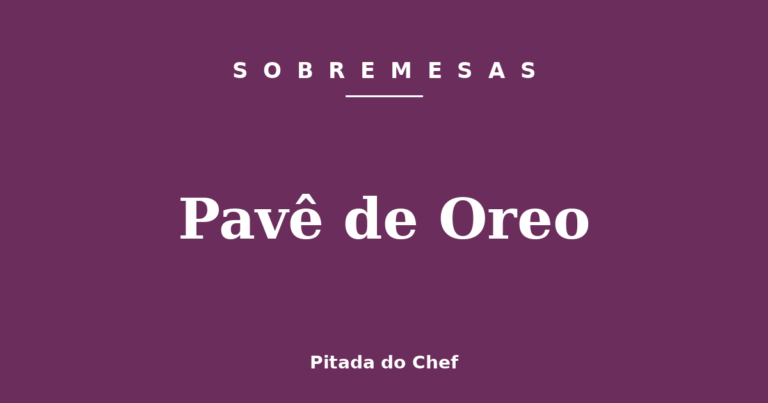 Pavê de Oreo