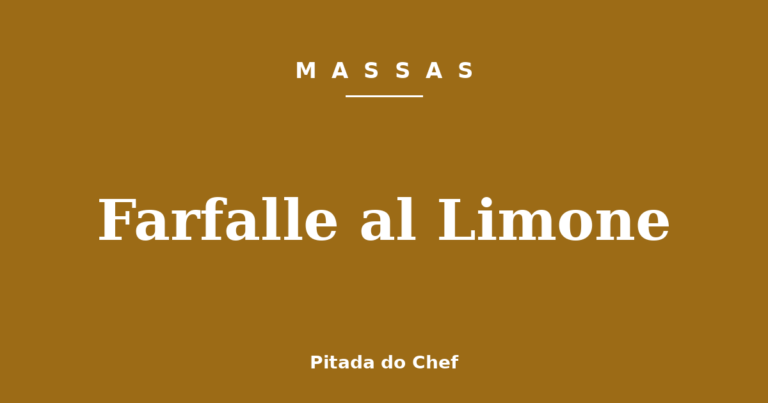 Farfalle al Limone