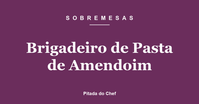 Brigadeiro de Pasta de Amendoim
