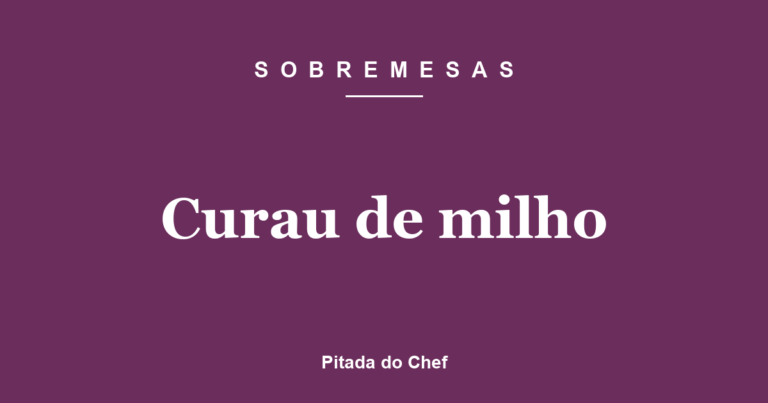 Curau de milho