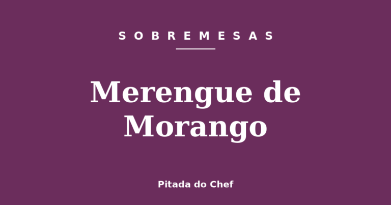 Merengue de Morango