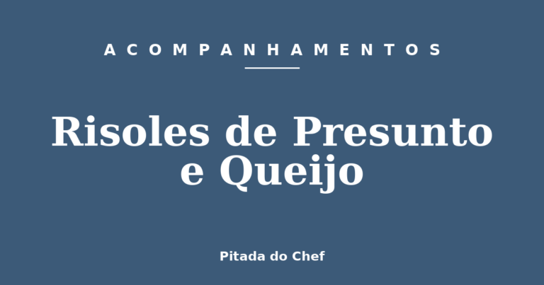 Risoles de Presunto e Queijo