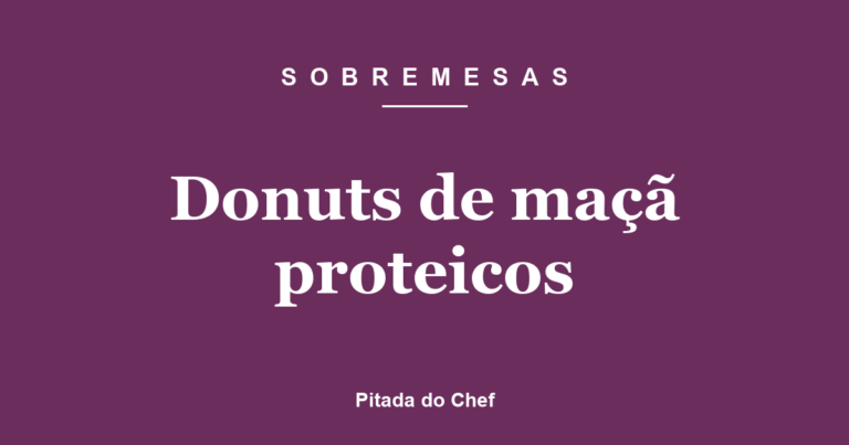 Donuts de maçã proteicos