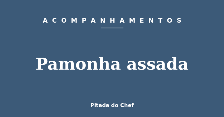 Pamonha assada