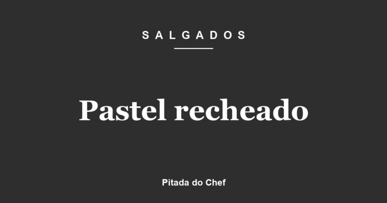 Pastel recheado