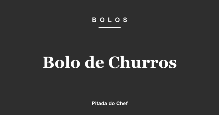 Bolo de Churros