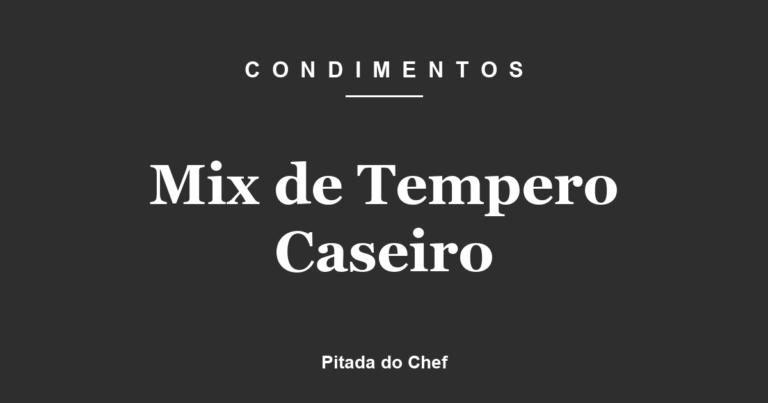 Mix de Tempero Caseiro
