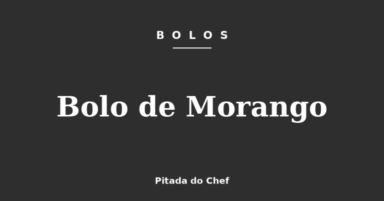 Bolo de Morango