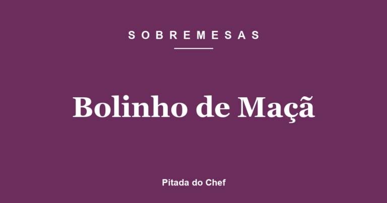 Bolinho de Maçã