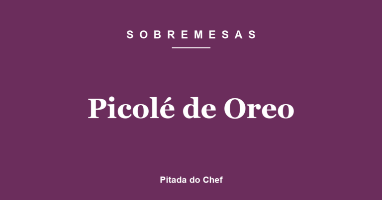 Picolé de Oreo