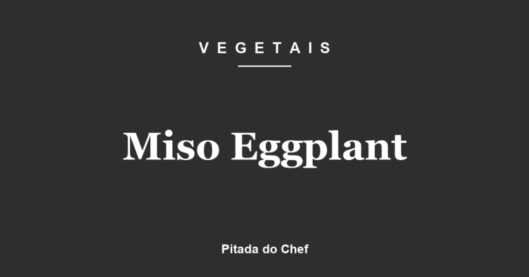 Miso Eggplant