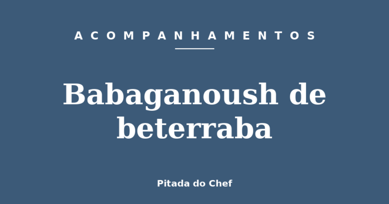 Babaganoush de beterraba