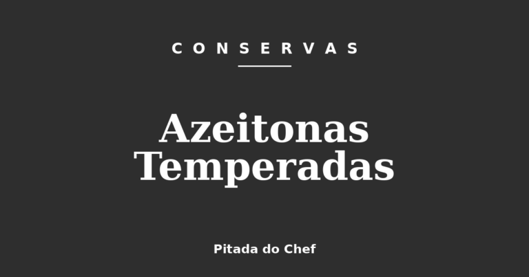 Azeitonas Temperadas