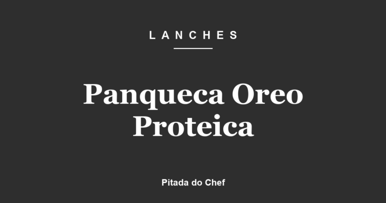 Panqueca Oreo Proteica