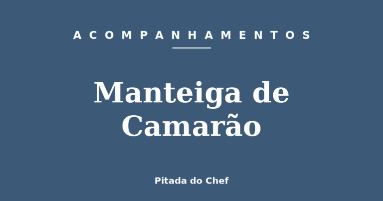 Manteiga de Camarão