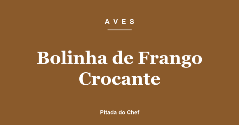 Bolinha de Frango Crocante