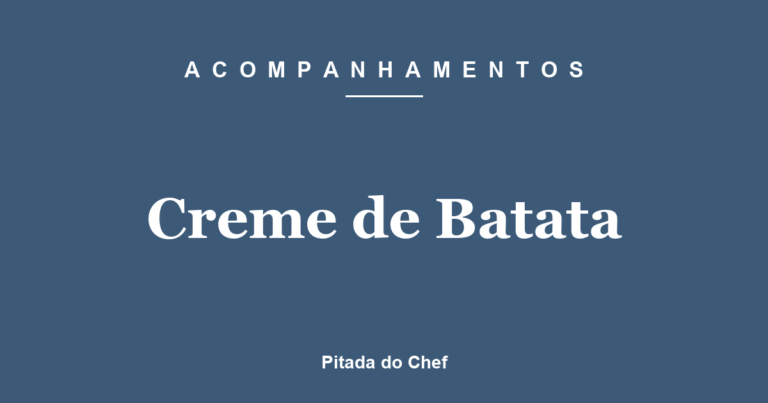 Creme de Batata