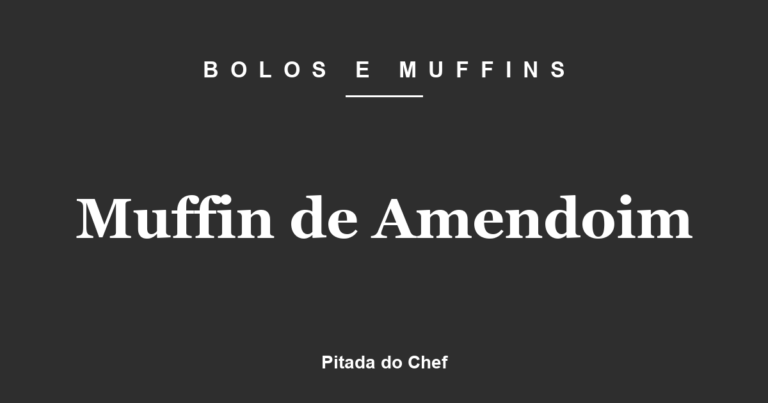 Muffin de Amendoim