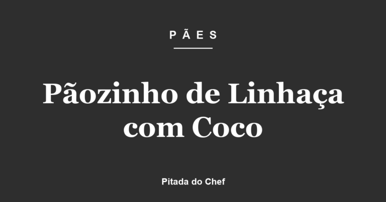 Pãozinho de Linhaça com Coco