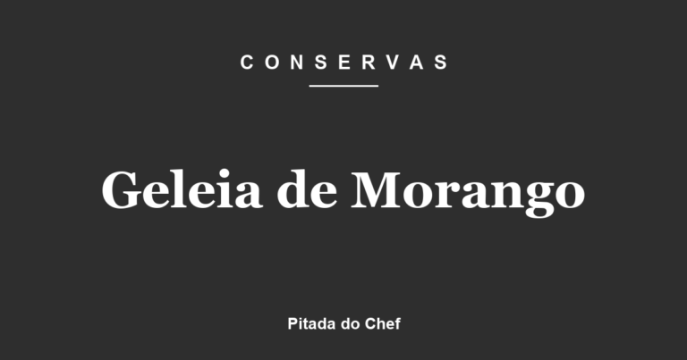 Geleia de Morango