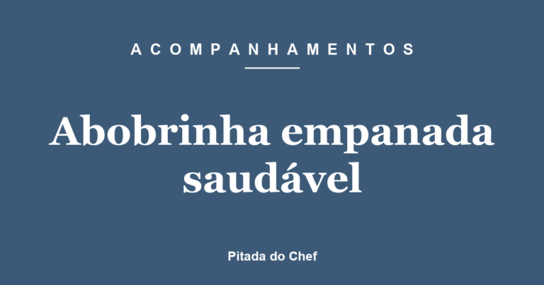 Abobrinha empanada saudável