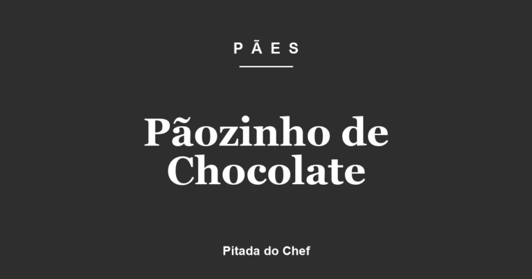 Pãozinho de Chocolate