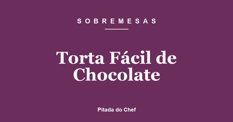 Torta Fácil de Chocolate