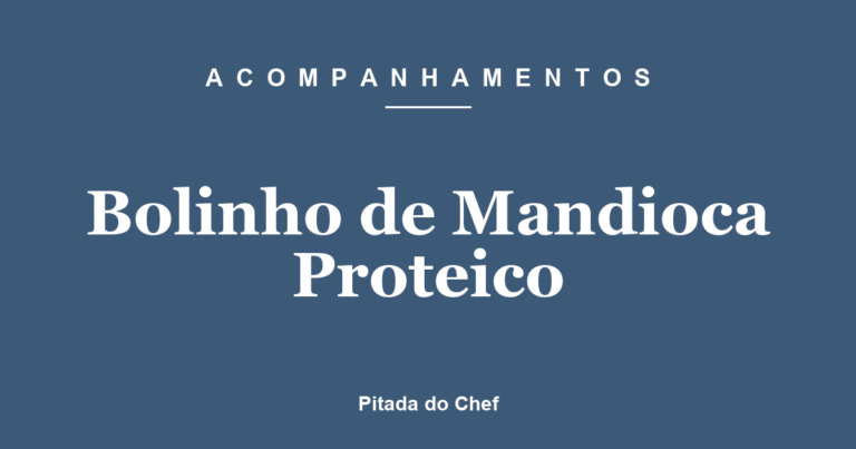 Bolinho de Mandioca Proteico