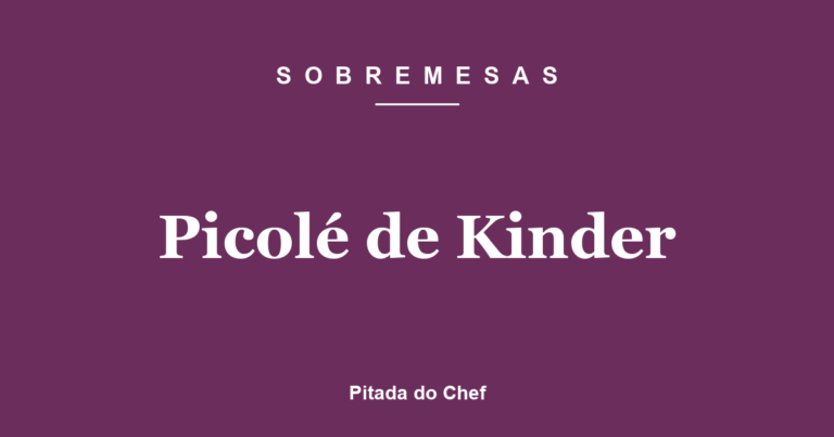 Picolé de Kinder