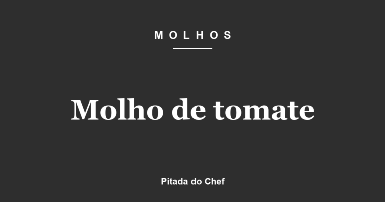 Molho de tomate