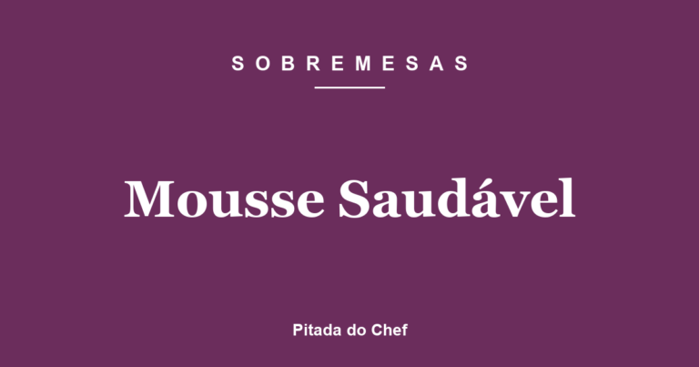 Mousse Saudável