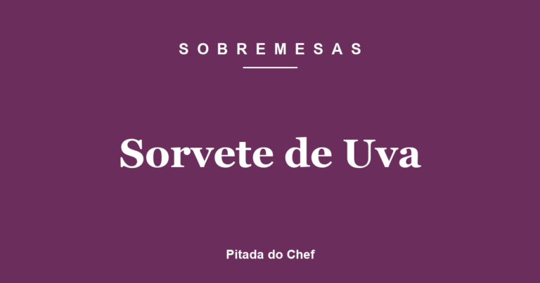 Sorvete de Uva