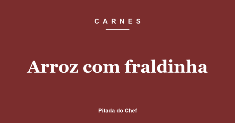 Arroz com fraldinha