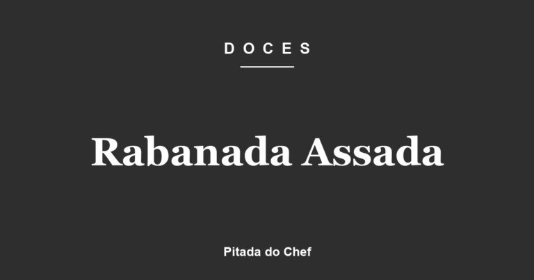 Rabanada Assada