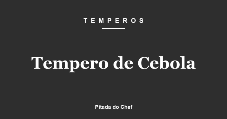 Tempero de Cebola