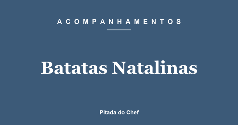 Batatas Natalinas