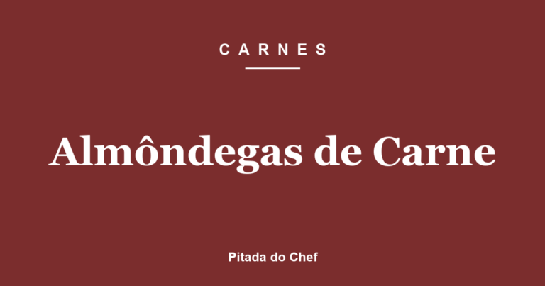 Almôndegas de Carne