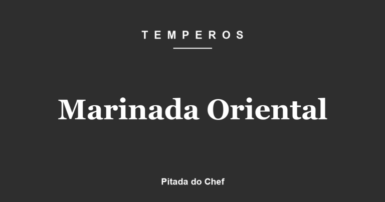 Marinada Oriental