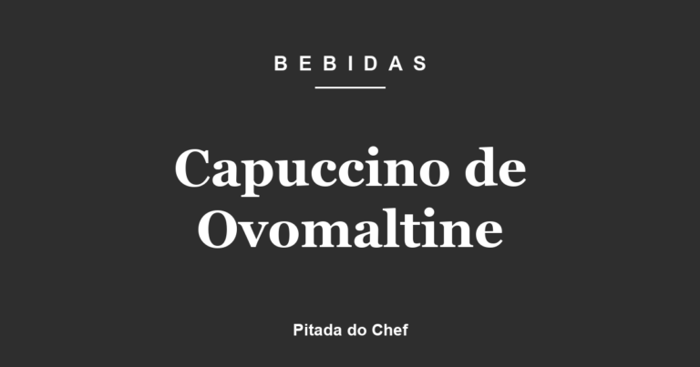 Capuccino de Ovomaltine