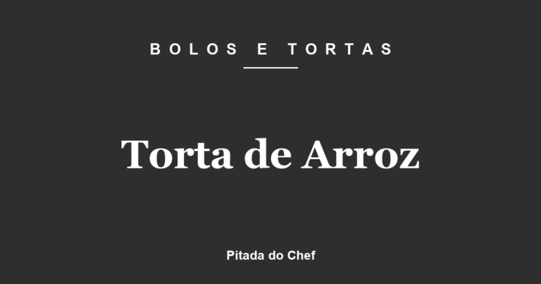 Torta de Arroz